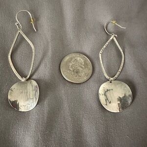 Silpada Silver Hoop Earrings with Intricate Detailing